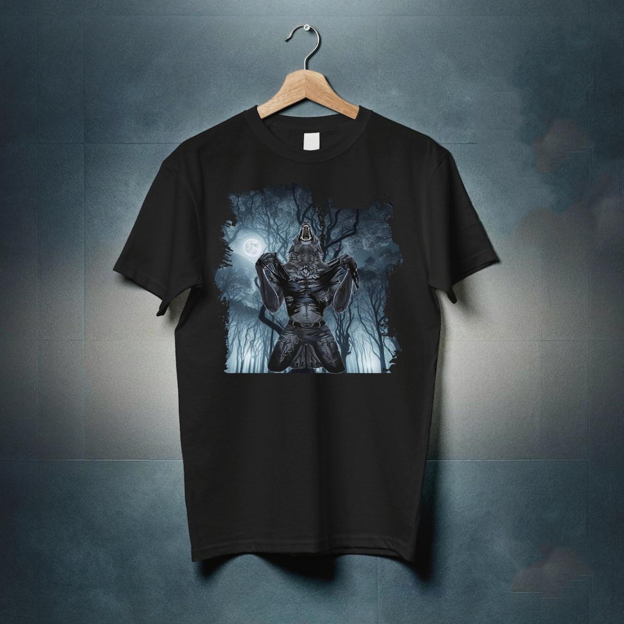 wolf ripping shirt