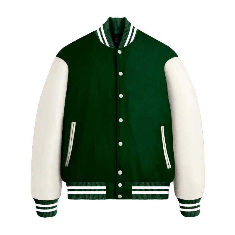 green varsity jacket
